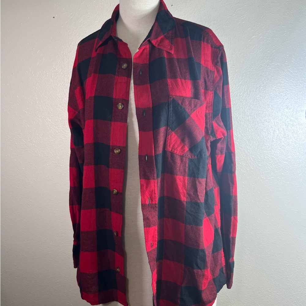 Field & Stream vintage black/white flannel
